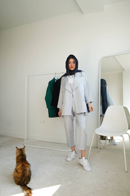 کت و شلوار لمه زنانه
