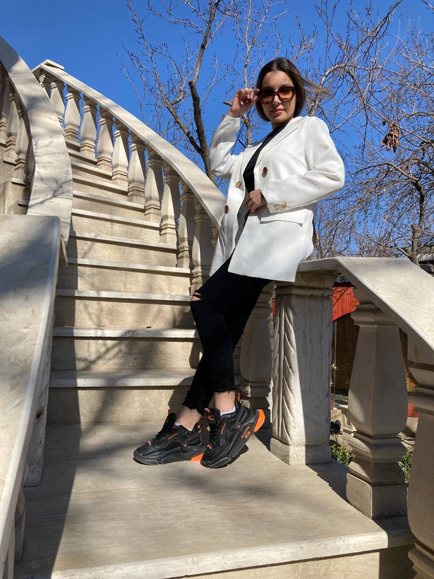 کت تک مازراتی سفید زنانه