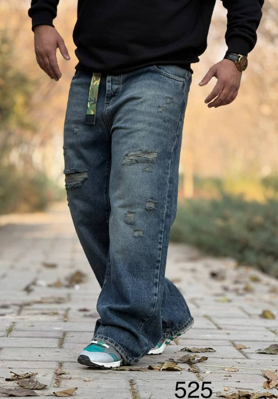 شلوار جین بگ مردانه کد ۵۲۵