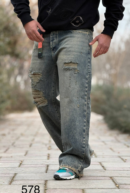 شلوار جین بگ مردانه کد ۵۷۸