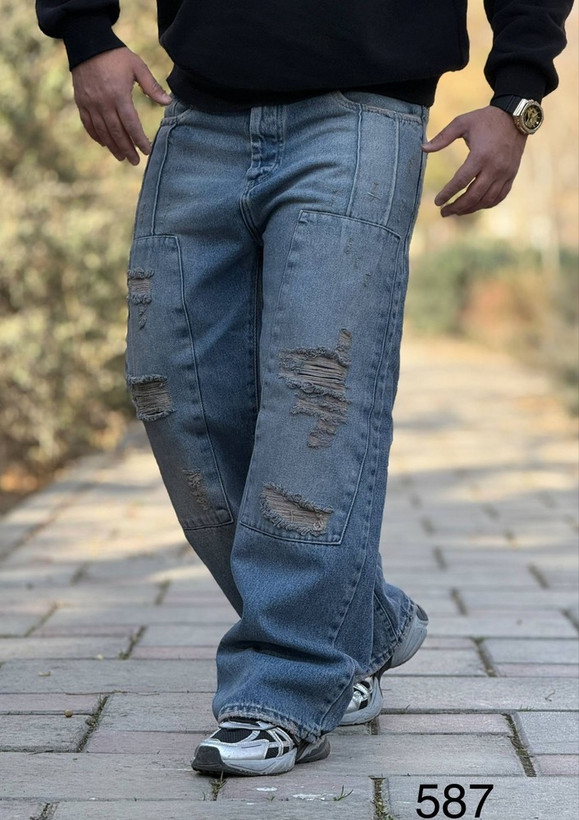 شلوار جین بگ مردانه کد ۵۸۷