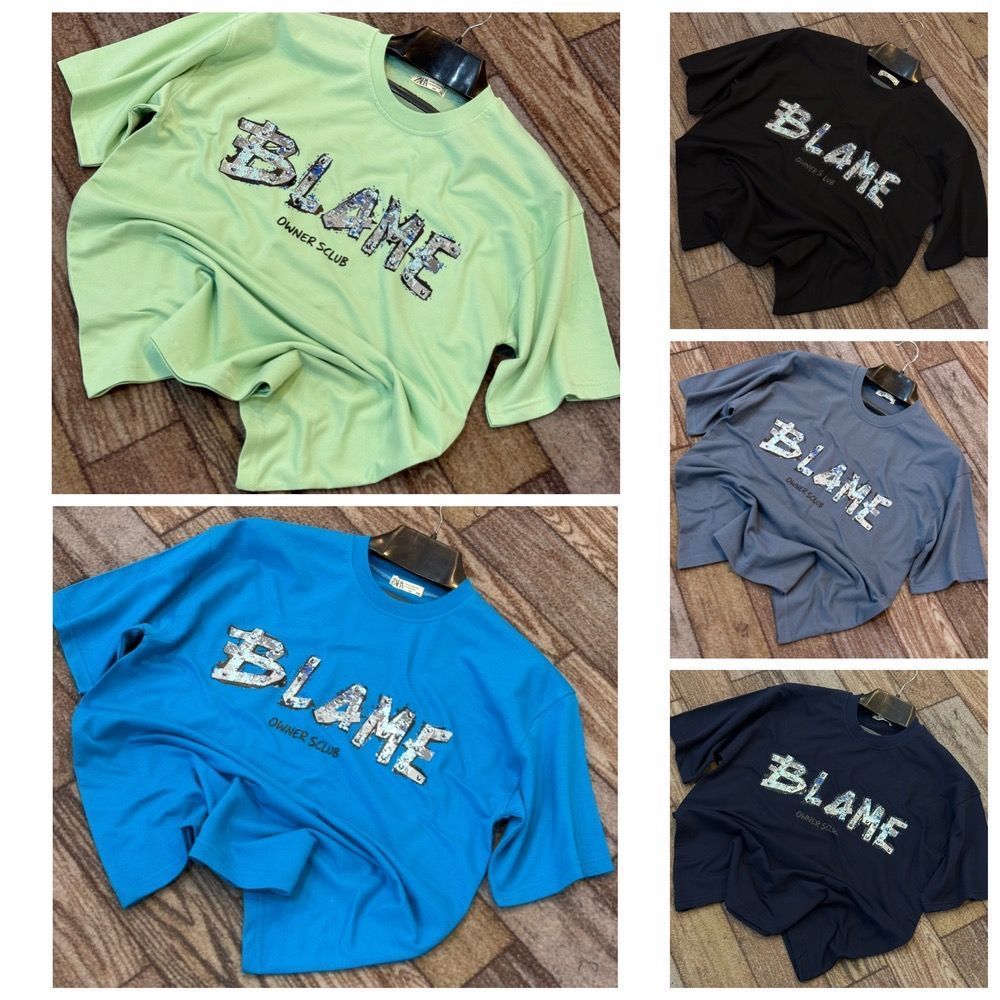 تیشرت دونخ پنبه مردانه طرح BLAME