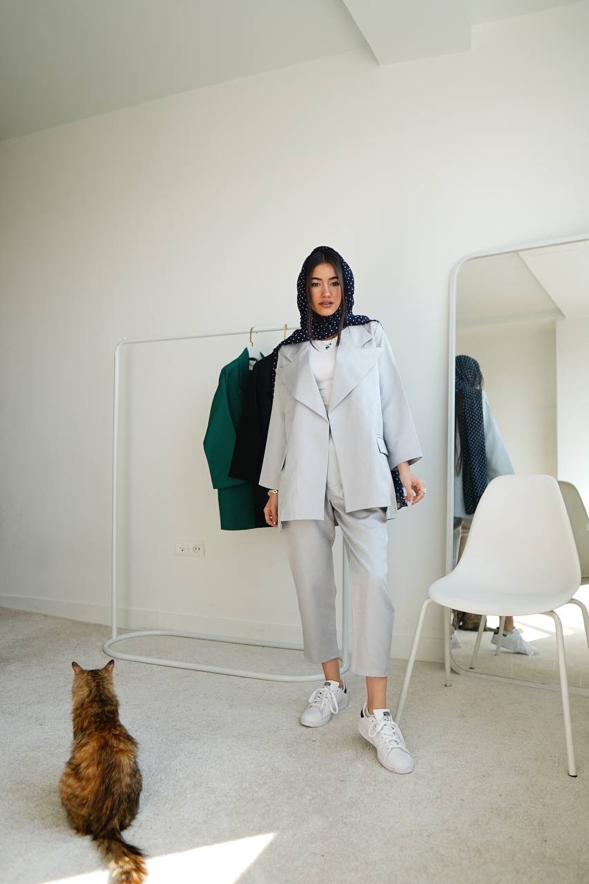 کت و شلوار لمه زنانه